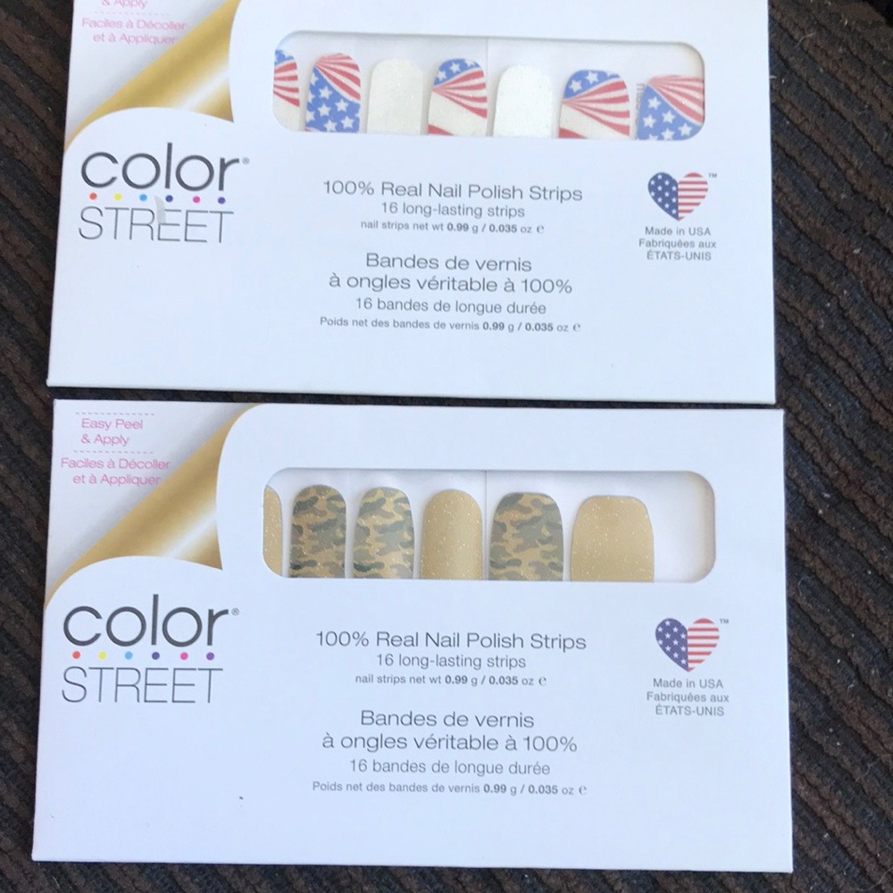 Set of 2 BRAND NEW color street sets